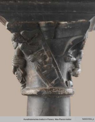Kapitell mit der Steinigung des Heiligen Stephanus (oder Hiob?) - N7B8