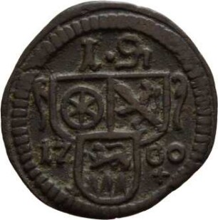 Münze, Pfennig, 1700