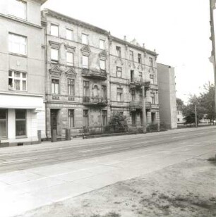Cottbus, Karlstraße 95/96. Straßenansicht von Nordwest (E. 19. Jh.)