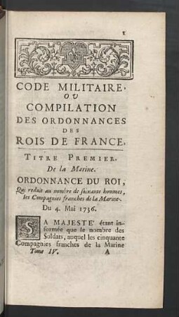 Titre premier.