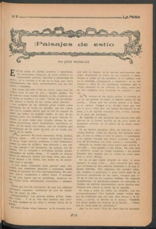 Paisajes de estío