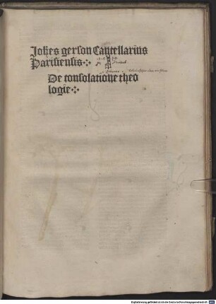 De consolatione philosophiae : mit Kommentar von Pseudo-Thomas Aquinas. [1-2], [2]. De consolatione theologiae