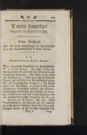 Drittes Hauptstück.