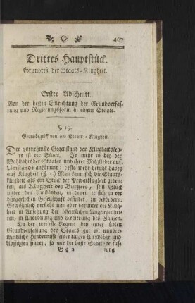 Drittes Hauptstück.