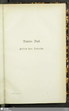 Neuntes Buch. Zeiten des Interim