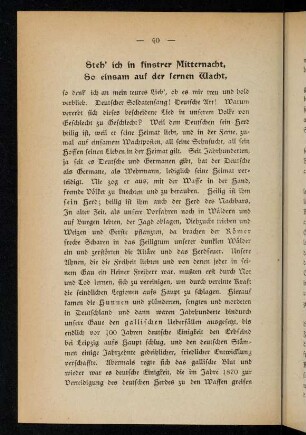 40-51, Steh' ich in finstrer Mitternacht, So einsam auf der fernen Wacht,