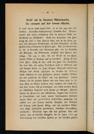 40-51, Steh' ich in finstrer Mitternacht, So einsam auf der fernen Wacht,