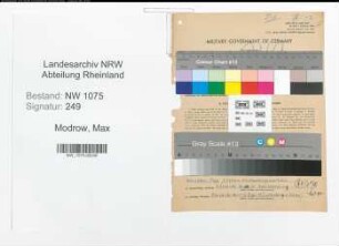 Entnazifizierung Max Modrow , geb. 20.05.1896 (Obersteuerinspektor)