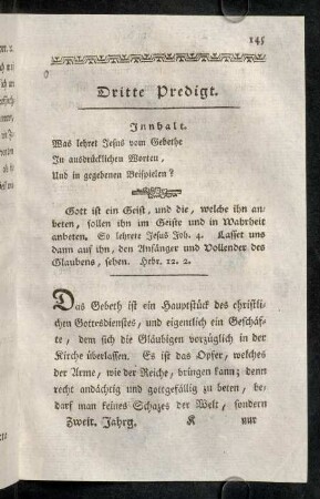 145-165, Dritte Predigt.