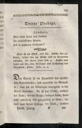 145-165, Dritte Predigt.