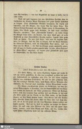 Sechstes Capitel. Zwei Schwestern und ihre Verehrer