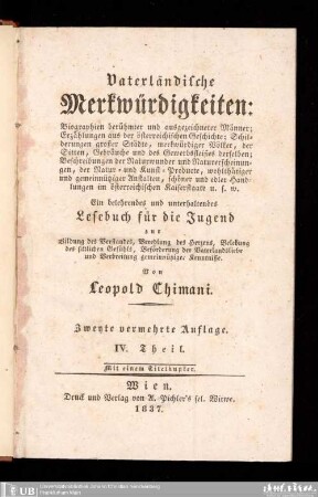 4: Merkwürdigkeiten aus d. österr. Kaiserstaate
