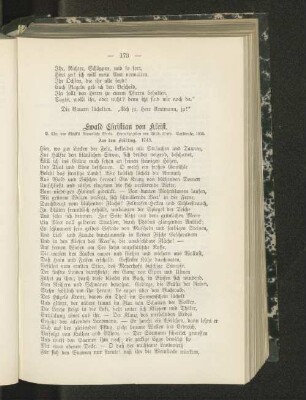Ewald Christian von Kleist.
