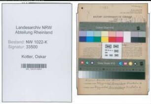 Entnazifizierung Oskar Kotter , geb. 20.04.1905 (Arbeiter)