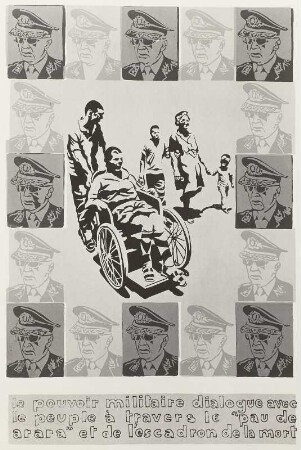 Die Militärmacht spricht mit dem Volk