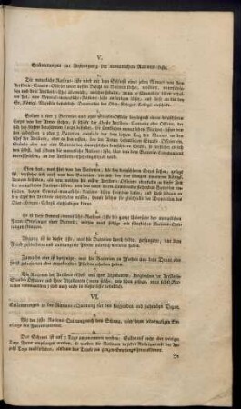 VI. Erläuterungen zu der Rations-Quittung für den fliegenden und stehenden Depot.
