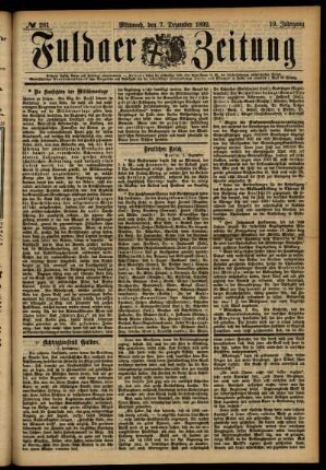 Ausgabe vom Mittwoch, den 07. Dezember 1892.