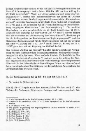 1. Der sachliche Geltungsbereich