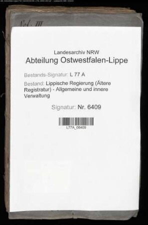 Grenze zwischen den Ämtern Varenholz und Schaumburg, Bd. 3