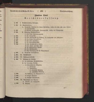 Zweiter Titel. Gerichtsverfassung.