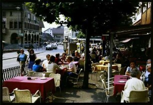 Vaduz: Straßencafé