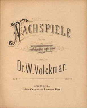 2: Nachspiele für die Orgel