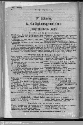 IV. Abschnitt. Religionsgemeinden und Schulen.