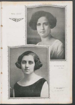 Nota social. - Srta. Raquel Parro Rojo [y] Srta. María Mercedes Sabaté Miralles