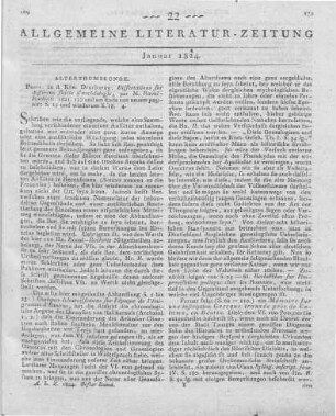 Rochette, D. R.: Dissertations sur différens sujets d'archéologie. Paris: Königliche Druckerei 1821