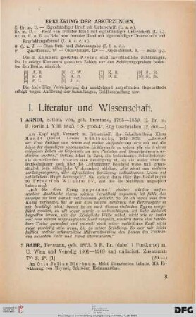 Erklärung der Abkürzungen