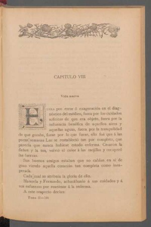 Capítulo VIII - Vida nueva