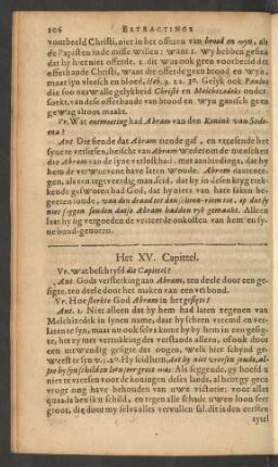 Het XV. Capittel