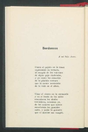 Bordoneos : A mi hija Aura.