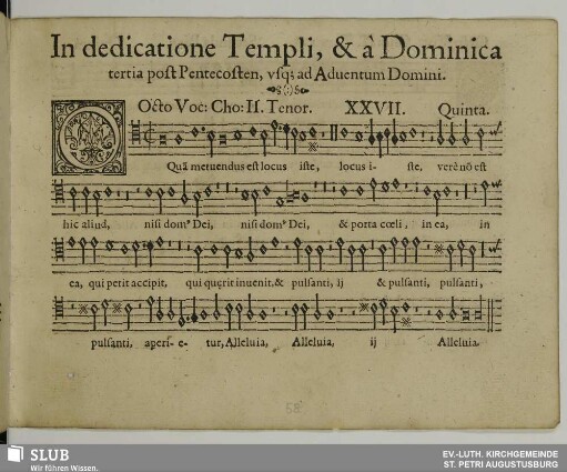 XXVII. O quam metuendus est locus iste