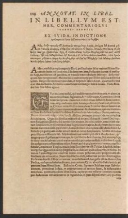 In Libellum Esther, Commentariolus Ioannis Brentii.