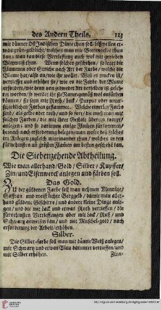Die Siebenzehende Abtheilung.