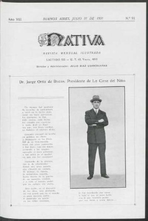 8.1931=Nr. 91: Nativa, 8.1931=Nr. 91