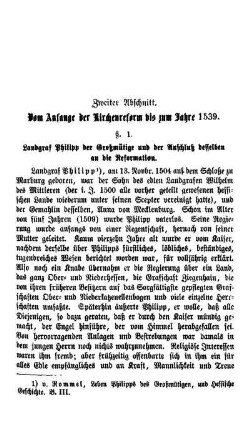Zweiter Abschnitt. Vom Anfange der Kirchenreform bis zum Jahre 1539.