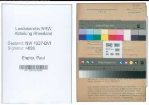 Entnazifizierung Paul Engler , geb. 15.03.1911 (Landgerichtsrat)