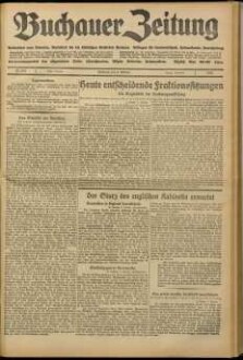 Buchauer Zeitung Volksblatt vom Federsee : Amtsblatt für die städt. Behörden Buchaus