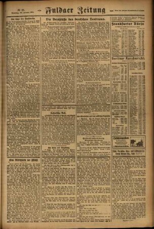Zweite Ausgabe vom Samstag, den 26. Januar 1924.