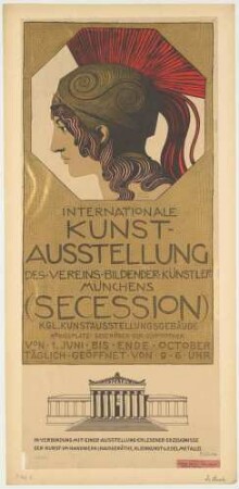 Plakat: Internationale Kunstausstellung der Münchener Secession, 1893