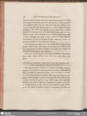 Matrix Of Imperfect Corundum From The Peninsula Of India, and Chiefly From The Carnatic