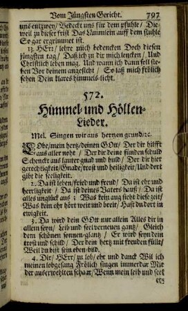 Himmel- und Höllen-Lieder.