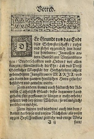 Die minder Schwesterschafft der Dörnen Cron Jesu Christi : Darein alle Gottsförchtige Iungkfrawen, Wittib, vnd Ehefrawen, ohn glübd vnd Closter, kommen mögen
