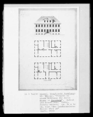 Bad Hersfeld, Projekt zu einem Wohnhaus für Herrn Braun