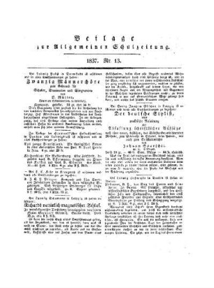 Beilage zur Allgemeinen Schulzeitung