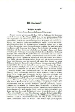 [Nachruf auf:] Robert Leicht. Weitere Sterbefälle