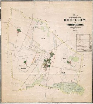 Karte von Dersekow mit Friedrichsfelde