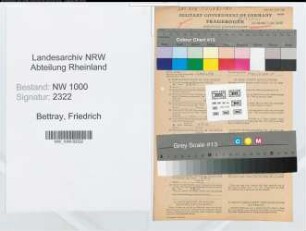 Entnazifizierung Friedrich Bettray, geb. 29.07.1921 ()